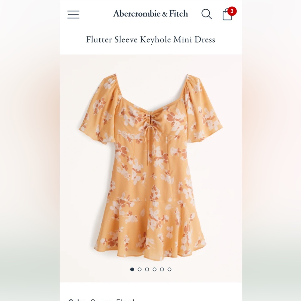 Abercrombie key hole mini dress
